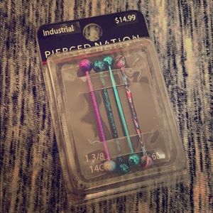 14G Industrial piercing Bars